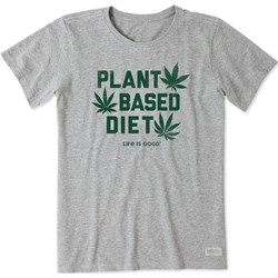 Life Is Good - Womens Plant Based Diet Short Sleeve Crusher T-Shirt