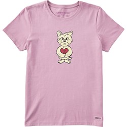 Life Is Good - Womens Powered By Love Dog Crusher T-Shirt