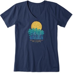 Life Is Good - Womens Precious Sunny Day Woods Crusher T-Shirt