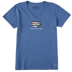 Life Is Good - Womens Read 'Em And Reap Crusher T-Shirt