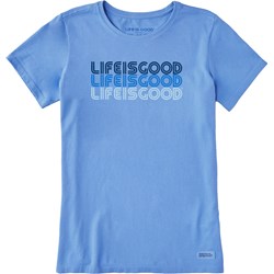 Life Is Good - Womens Retro Lig Stack Crusher T-Shirt