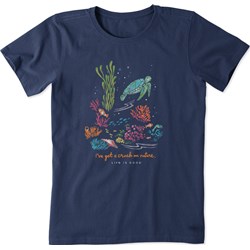 Life Is Good - Womens Seascape Crusher On Nature Crusher T-Shirt