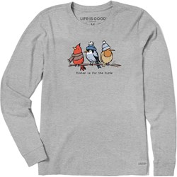 Life Is Good - Womens Shady Winter Is For The Birds Long Sleeve Crusher T-Shirt