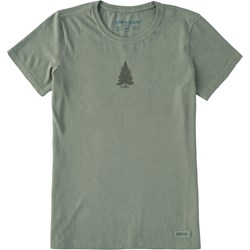 Life Is Good - Womens Single Tree Crusher T-Shirt