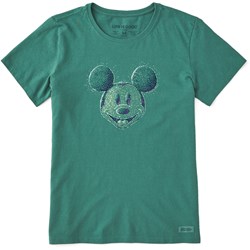 Life Is Good - Womens Sparkle Steamboat Willie Crusher T-Shirt