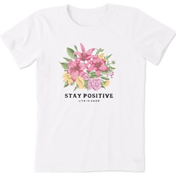 Life Is Good - Womens Stay Positive Lily Crusher T-Shirt