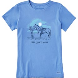 Life Is Good - Womens Storybook Hold Your Horses Crusher T-Shirt