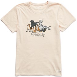 Life Is Good - Womens Storybook Love Dogs Or Your Wron T-Shirt