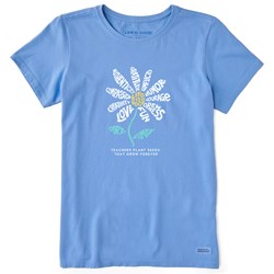 Life Is Good - Womens Teachers Plant Seeds Short Sleeve Crusher T-Shirt