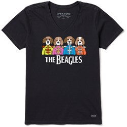 Life Is Good - Womens The Beagles Lonely Hearts Short Sleeve Crusher T-Shirt