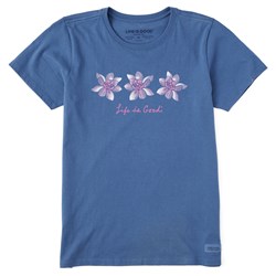 Life Is Good - Womens Three Magnolias Crusher T-Shirt