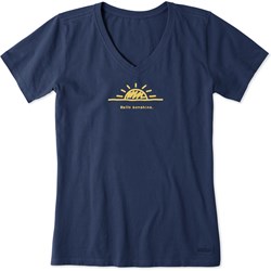Life Is Good - Womens Vintage Hello Sunshine Crusher T-Shirt