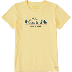 Life Is Good - Womens Vintage Jake & Rocket Tennis Vis T-Shirt