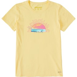 Life Is Good - Womens Washy Macro Micro Sun Crusher T-Shirt