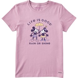 Life Is Good - Womens Watercolor Willie Rain Or Shine T-Shirt