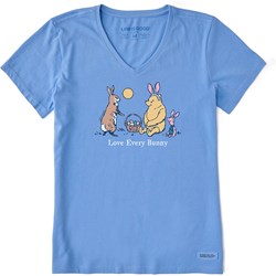 Life Is Good - Womens Winnie Love Every Bunny Short Sleeve Crusher T-Shirt