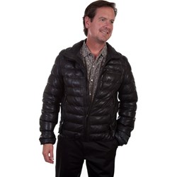 Scully - Mens Ribbed Leather Jacket