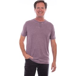 Scully - Mens Short Sleeve Henley T-Shirt