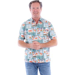 Scully - Mens Short Sleeve Hawaiian Shirt