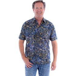 Scully - Mens Short Sleeve Batik Shirt