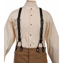 Scully - Mens Great Leather Suspenders