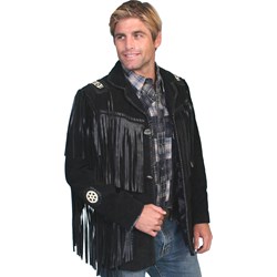 Scully - Mens Hand Laced Bead Trim Coat