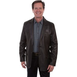 Scully - Mens Caiman Inset Blazer