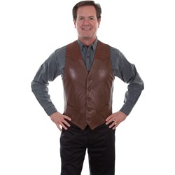 Scully - Mens Caiman Inset Vest