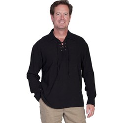 Scully - Mens Lace Up Front Shirt