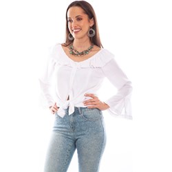 Scully - Womens Ruffle Off/On Shoulder Blouse