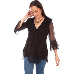 Scully - Womens Long Sleeve Crochet Lace Top
