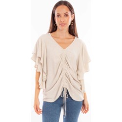 Scully - Womens Cinch Front Cascade Sleeve Top