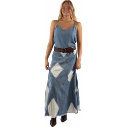 Scully - Womens Long Patch Skirt Acid Wash