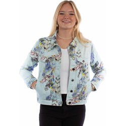 Scully - Womens Feather Print Denim Jacket