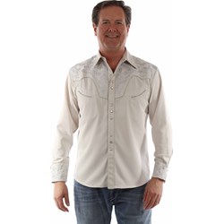 Scully - Mens Floral Tooled Embroidery Shirt