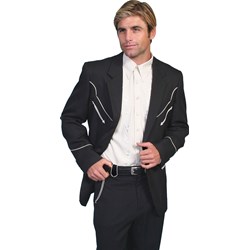 Scully - Mens Solid Blazer W/Piping