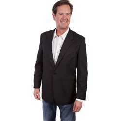 Scully - Mens Solid Blazer W/Tonal Piping