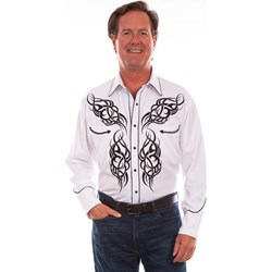 Scully - Mens Tribal Embroidered Shirt