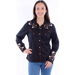 Scully - Womens Floral Emb. Blouse