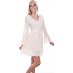 Scully - Womens Dress With Ruffle Sleeve Eyelet Fab