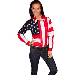 Scully - Womens Stars/Flag Blouse