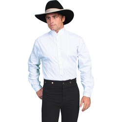 Scully - Mens Pinstripe Yarn Dye W/High Collar Shirt