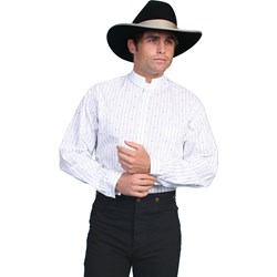 Scully - Mens Flur Stripe Notch Collar Shirt