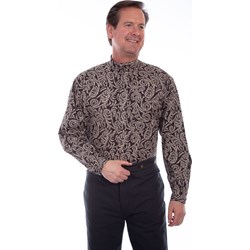 Scully - Mens Paisley Button Front Shirt
