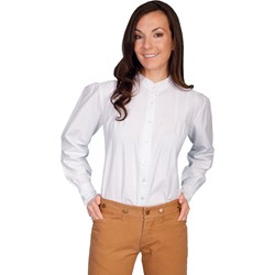 Scully - Womens Peruvian Cotton Pleated Front Blouse