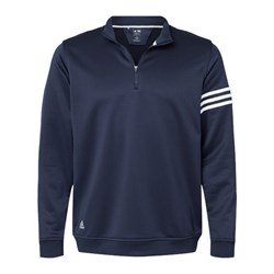 Adidas - Mens A190 3-Stripes French Terry Quarter-Zip Pullover