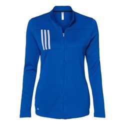 Adidas - Womens A483 3-Stripes Double Knit Full-Zip