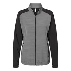 Adidas - Womens A547 Heather Block Full-Zip Wind Jacket