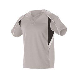 Alleson Athletic - Mens 529 Two Button Henley Baseball Jersey