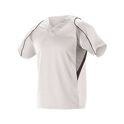 Alleson Athletic - Kids 529Y Two Button Henley Baseball Jersey